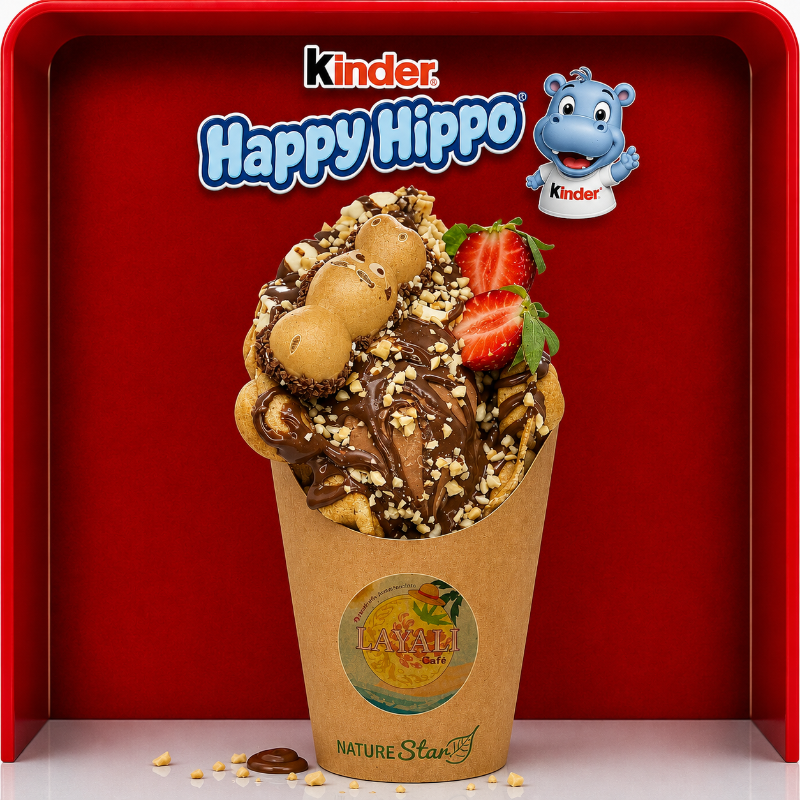 Happy hippo waffel