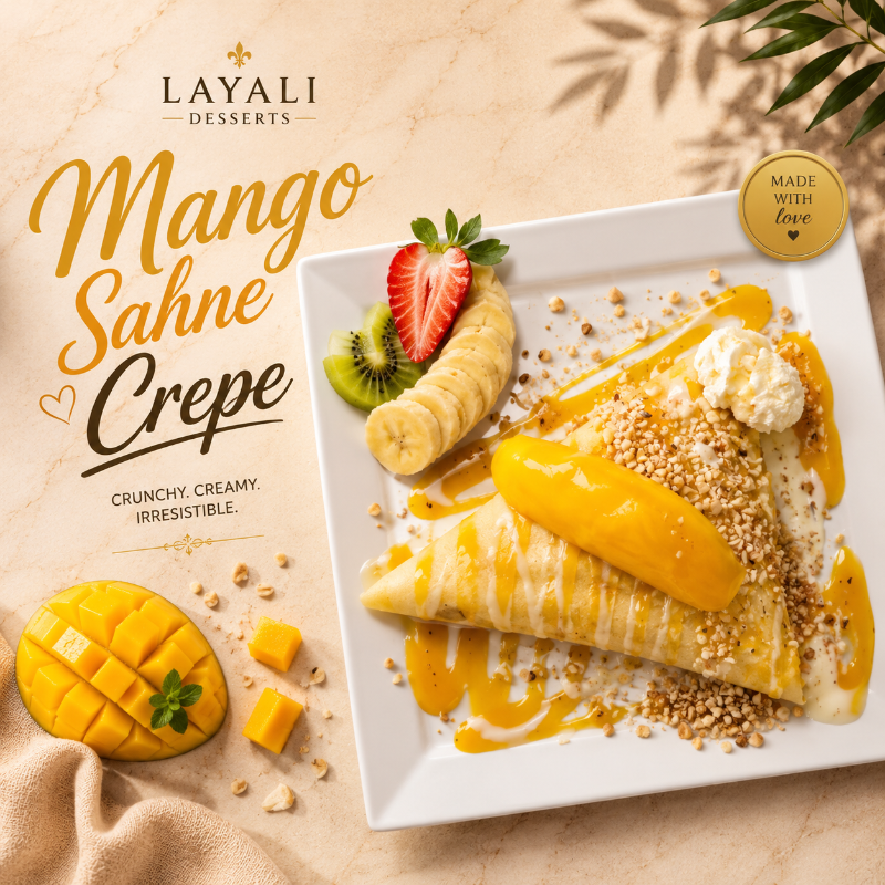 Mango & Sahne Crepe