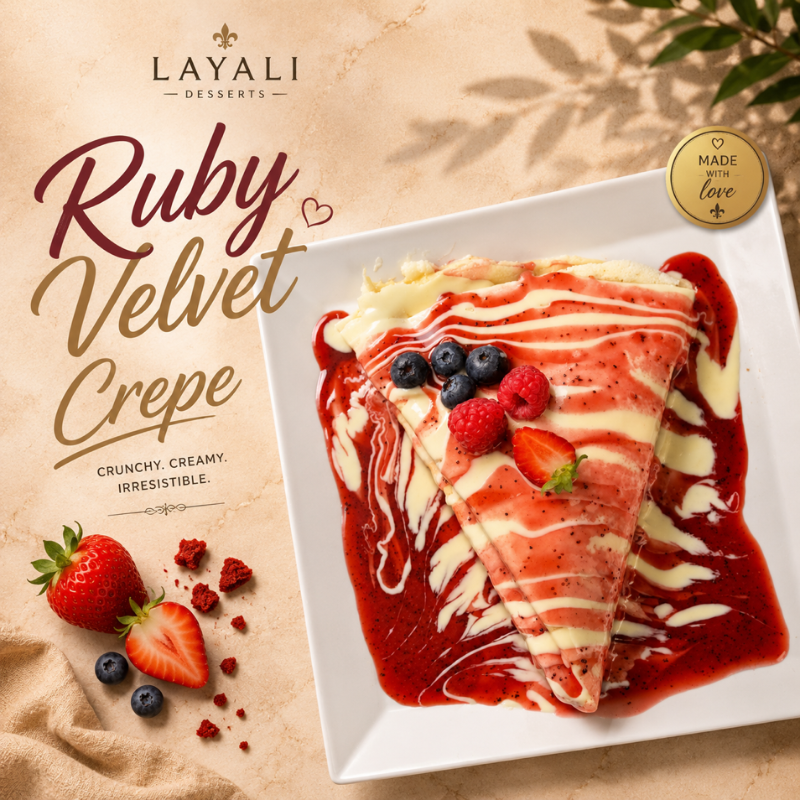 Ruby Velvet Crepe